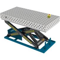 PRO INOX suvirinimo stalas 1500×1000 mm su hidrauline pakėlimo sistema - 2000x1000mm