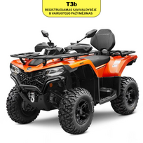 CFMOTO CFORCE 520 L EPS keturratis T3b, oranžinė