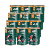PAN MIĘSKO su žolelėmis – antienos paštetas, šlapias šunų maistas, 12x400 g