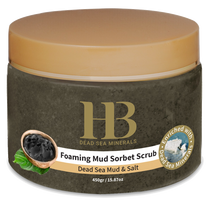 HEALTH&BEAUTY Dead Sea Minerals Foaming Mud Sorbet, odos atnaujinimui šveitiklis, 450 g