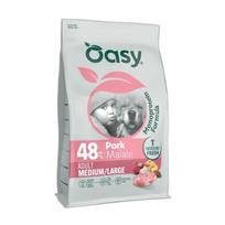 Oasy Monoprotein Adult Medium/Large sausas pašaras su kiauliena didesnių veislių šunims, 10 kg