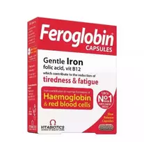 VITABIOTICS FEROGLOBIN B12, 30 kapsulių