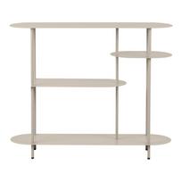 Smėlio spalvos iš metalo pastatoma lentyna 118x97x31 cm Rieti – House Nordic