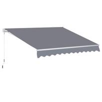 Ištraukiama terasos markizė, stogelis, 3x2 m, pilka