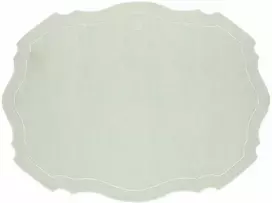 LA PORCELLANA BIANCA Modernus stalo kilimėlis 48x33 cm, mėtinis