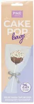 PME Cake Pop maišelių rinkinys su sidabriniais kaspinėliais