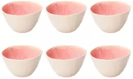 Lassig ROSE&TULIPANI CONCERTO FUSE ROSA Rinkinys iš 6 mažų dubenėlių 12 cm