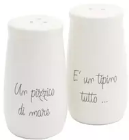 LA PORCELLANA BIANCA GLI ONESTI Druskos ir pipirų rinkinys 58 ml