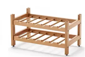 Džiovyklė Arredamenti Italia ARREDAMENTI BIRELLONE 12 Stojak na butelki - 49 x 29 cm, Ruda