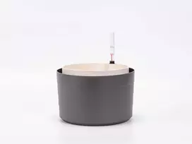URBALIVE BERBERIS apvalus savaime drėkinantis vazonas, 30 cm, pilkas