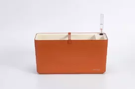 URBALIVE BERBERIS stačiakampis savaime drėkinamasis vazonas 40 x 20 cm, cinamono spalvos
