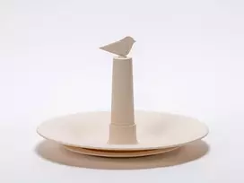 URBALIVE FINCH paukščių lesyklėlė 32 cm, smėlio spalvos