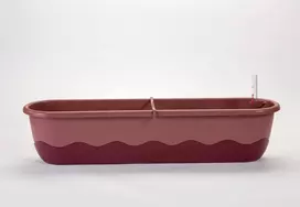 URBALIVE MARETA stačiakampis savaiminio laistymo vazonas, 80 x 20 cm, rožinis