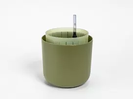 URBALIVE TOLITA AIR apvalus savaiminio drėkinimo vazonas, 16 cm, žalias