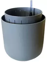 URBALIVE TOLITA AIR savaiminio drėkinimo apvalus vazonas 19 cm, pilkas