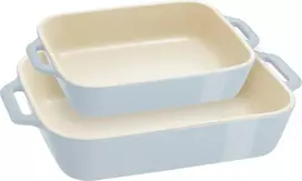 STAUB COOKING Rinkinys 2 półmisków prostokątnych, Šviesiai mėlynas