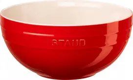 STAUB SERVING Miska okrągła 24 cm, raudona