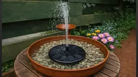Plūduriuojantis saulės fontanas vandens telkiniams, 13 cm