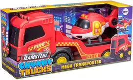 TEAMSTERZ Ugniagesių transporteris su sraigtasparniu, 35 cm