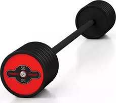 Fiksuoto svorio gumuotas grifas Marbo Sport, 50kg, raudonas