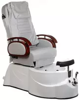 Beauty System Elektrinė pedikiūro kėdė su masažo sistema ir hidromasažo vonia BR-3820D, šviesiai pilka