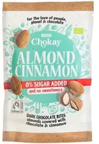 KNYGA Migdolai juodajame šokolade su cinamonu, eko, 85 g