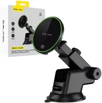 Blavec Car holder BHC-04A Qi2.2 25W magnetic with induction charging do szyby (BHC04A-MWIB) juodas
