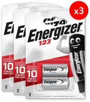 Elementai Energizer CR123 , 6vnt, 3V