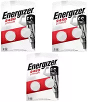 Elementai Energizer CR2450, 6vnt, 3V