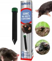 Bros Sonic ultragarsinis kurmių ir graužikų baidytuvas, veikimo spindulys 800 m², atsparus vandeniui