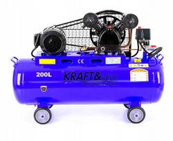 KRAFT&DELE alyvos kompresorius 200L 2 stūmokliai 400V 3kW 5.9AG KD4063