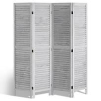 Medinė kambario pertvara, 4 panelių