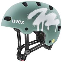 Šalmas Uvex kid 4 style MIPS spray sage green matt