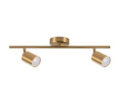LED RGBW dimeriuojamas taškinis šviestuvas GOLDIE 2xGU10/4,8W/230V auksinis