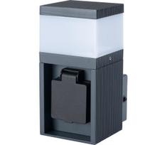 Brilagi - Lauko šviestuvas su SCHUKO lizdu PILLAR 1xG9/11W/230V IP44 antracitas