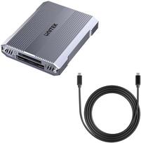 Unitek Memory Card Reader CF Express, SD/microSD, USBA 10Gbps + HUB