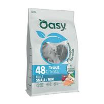 Oasy Monoprotein Adult Small/Mini sausas pašaras su upėtakiu mažų veislių šunims, 2 kg