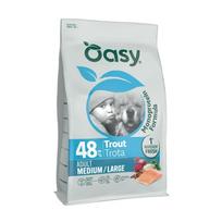 Oasy Monoprotein Adult Medium/Large sausas pašaras su upėtakiu didesnių veislių šunims, 10 kg