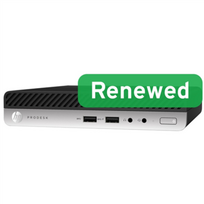 HP Renewed Grade A | ProDesk 600 G4 DM | Intel Core i3 | i3‑8100T | 8GB | NVMe | 128GB | Intel UHD Graphics 630 | Windows 11 Home