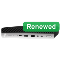 HP Renewed Grade B | ProDesk 600 G5 DM | Intel Core i3 | i3-9100T | 8GB | NVMe | 128GB | Intel UHD Graphics 630 | Windows 11 Home