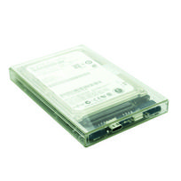 Kietojo disko dėžutė - Extra Digital USB-C 2,5" SATA HDD/SSD Skaidri