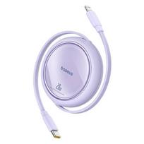 Pakrovimo Laidas - Baseus Free2Pull USB C į iP Lightning 20W Greitas Pakrovimas 1m Purpurinis