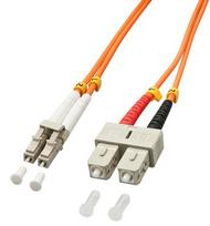 Tinklo Kabelis - LINDY Pluošto Kabelis LC/SC OM2 2m 50/125µm Multimode