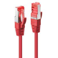 Tinklo Kabelis - LINDY 3m Cat.6 S/FTP 250MHz RJ45 M/F Raudonas