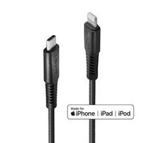 USB Kabelis - LINDY USB Type C į Lightning Laidas, M/M, 480Mbps, 3 m, Juodas