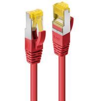 Tinklo Kabelis - LINDY RJ45 S/FTP LSZH Tinklo Kabelis, Cat.6A Kištukas, Cat.7 Neapdirbtas Kabelis, 3 m, Raudonas