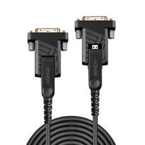 HDMI Laidas - LINDY Šviesolaidinis Hibridinis Micro-HDMI 4K60 Laidas, 18Gbps, Atsparus Micro-HDMI, HDMI, DVI, 100 m, Juodas