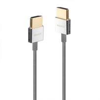 HDMI Laidas - LINDY HDMI Slim Laidas, M/M, Ultra Didelės Spartos, 48Gbps, 7680x4320@60Hz, 0.5 m, Pilkas