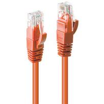 Tinklo Kabelis - LINDY Cat.6 U/UTP Tinklo Kabelis, RJ45, M/M, 250MHz, 3 m, Oranžinis