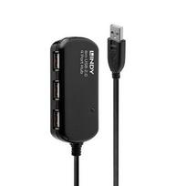 USB Hub - LINDY USB 2.0 Aktyvus Prailginimas Pro Hub 8 m 4-Port USB 2.0 60 m 480Mbps Galia